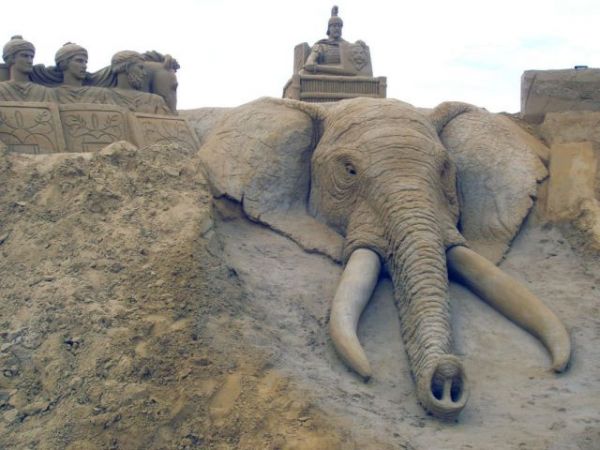 Sand, Kunst, Elefant