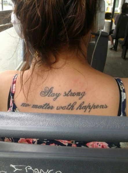 Tattoo, Fail, bad, strong, shit happens