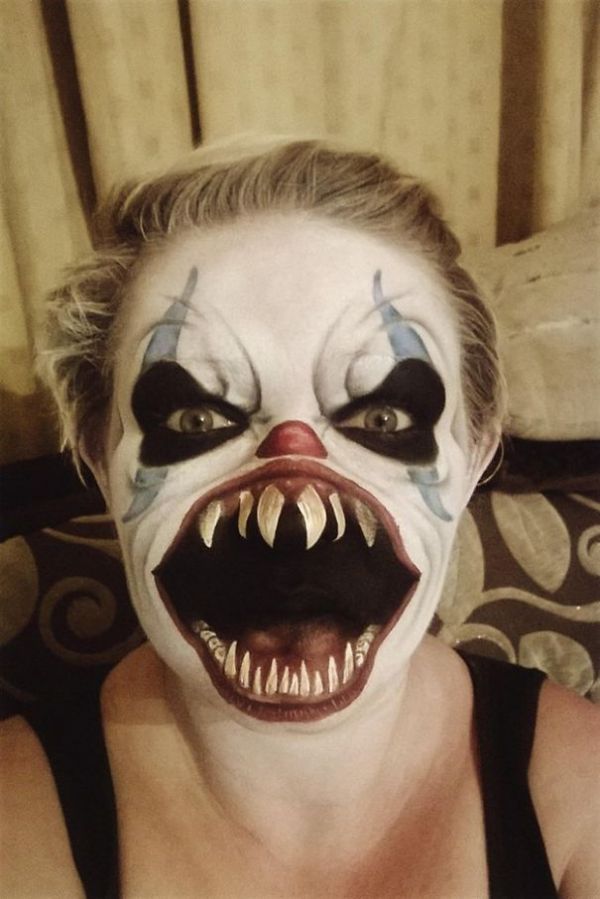 Fasching, Fasnet, Inspiration, Gesicht, Horror, Clown, Schmink, Idee, Halloween