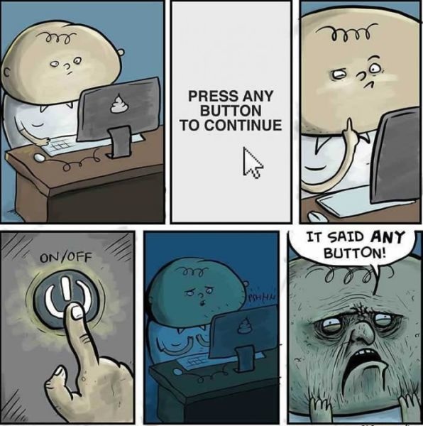 PC, Computer, cartoon, button, Knopf