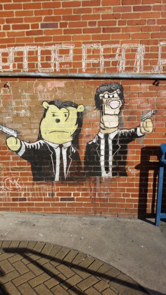 Winnie Pooh, Tiger, Pulp fiction, Style, Graffiti