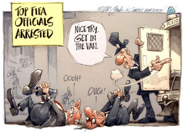 Die besten 100 Bilder in der Kategorie cartoons: Fifa, Offizielle, Fussball, Betrug, Koruption