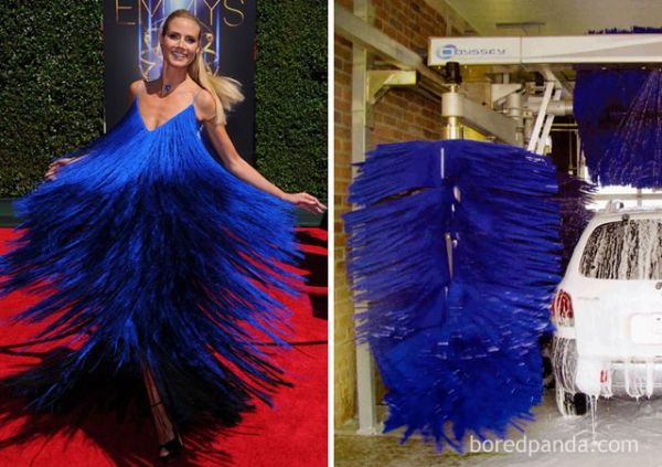 Die besten 100 Bilder in der Kategorie frauen: Heidi Klum, Autowaschanlage, Kleid, BÃ¼rste