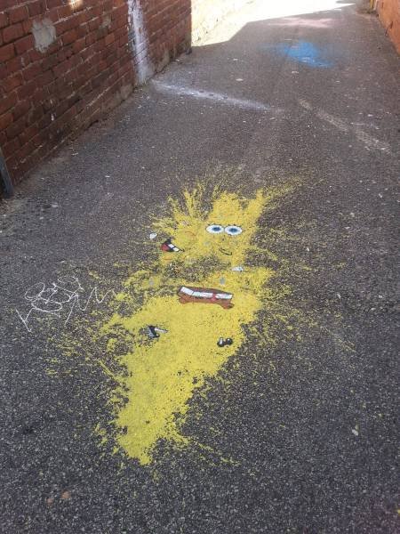 Sponge Bob, Grafitti