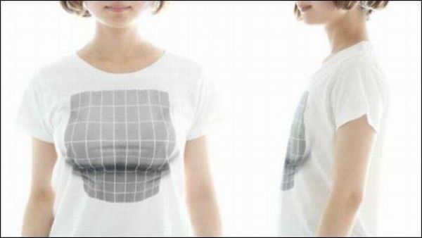 BrustvergrÃ¶Ãerung, T-Shirt, optische TÃ¤uschung