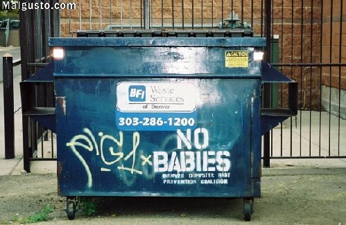 Die besten 100 Bilder in der Kategorie schlimme_sachen: No Babies, Waste Service
