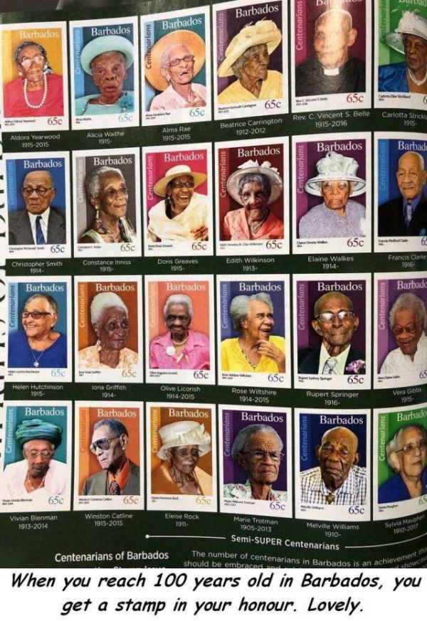 Briefmarken, Barbados, Portrait