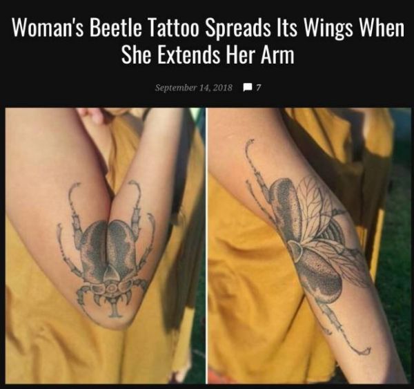 Die besten 100 Bilder in der Kategorie lustige_tattoos: KÃ¤fer, Tattoo, Ellenbogen
