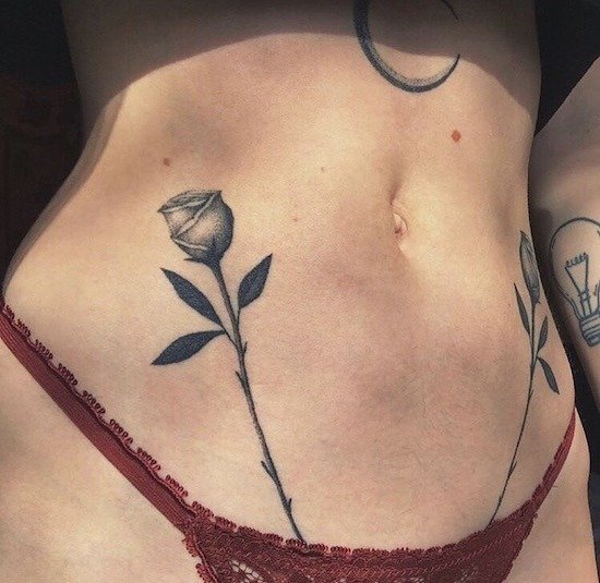 Die besten 100 Bilder in der Kategorie intim_tattoos: Rosen, Blumen, intim, Tattoo