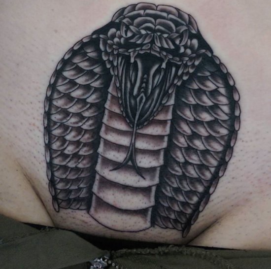 Cobra, Tattoo, intim, Schlange