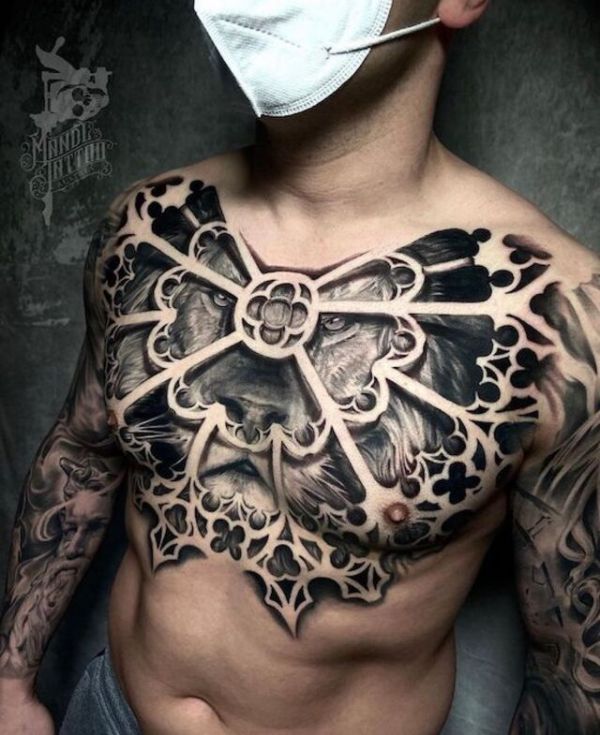 Die besten 100 Bilder in der Kategorie tattoos: Tattoo, LÃ¶we, 3D, Brust