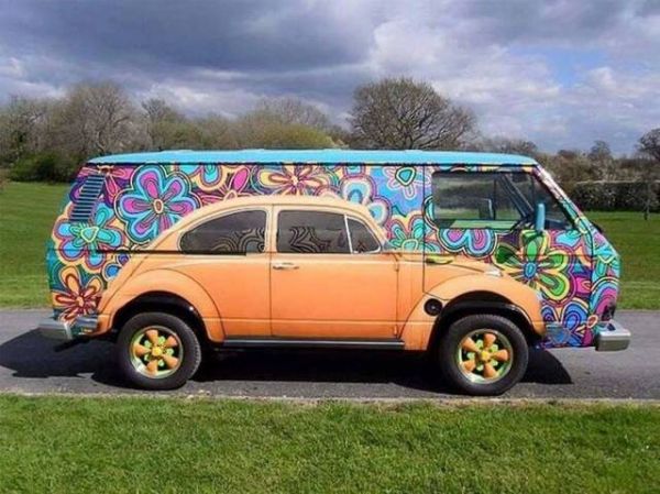 Hippie, Lackierung, LSD, KÃ¤fer, VW, Bus
