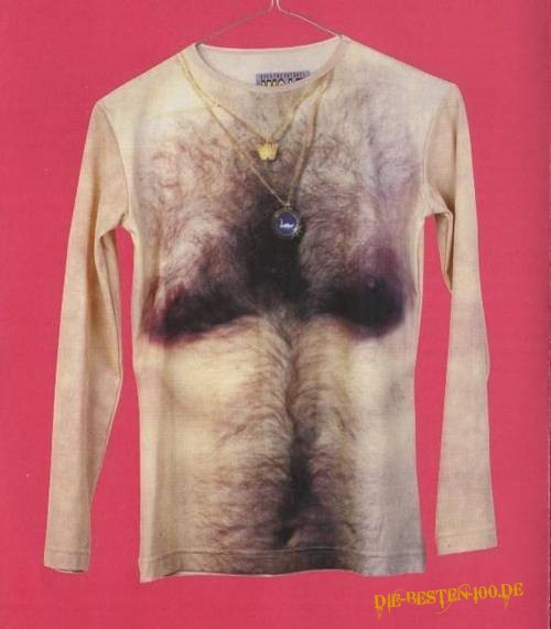 Die besten 100 Bilder in der Kategorie t-shirt_sprueche: Brust-Toupet-T-Shirt