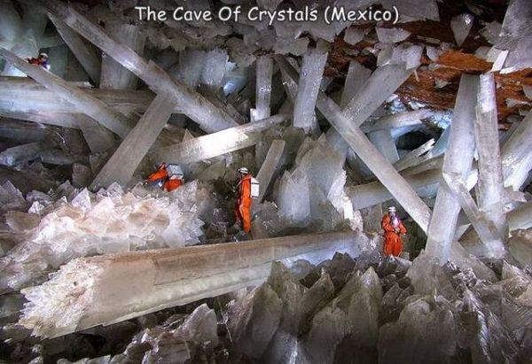 Kristalle, HÃ¶hle, Naica, Chihuahua, Mexiko