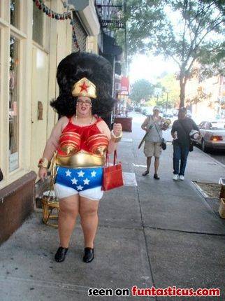 Weibliche amerikanische Superheldin