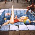 Die besten Bilder in der Kategorie strassenmalerei: Straßenmalerei - Pool
