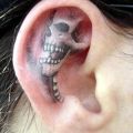 Die besten Bilder:  Position 32 in horror tattoos - tattoo, fun, ohr, ear