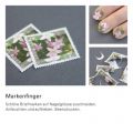 Die besten Bilder in der Kategorie clever: markenfinger - Schöne Briefmarken auf Nagelgrösse zuschneiden. Anfeuchten und aufkleben.
