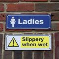Die besten Bilder in der Kategorie schilder: Ladies - Slippery when wet