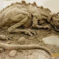 Die besten Bilder in der Kategorie sand_kunst: Drache aus Sand