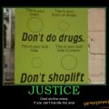 The Best Pics:  Position 77 in  - Funny  : don't do drugs. don't shoplift. brain, asshole