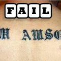 Die besten Bilder in der Kategorie fail: Awesome-Tattoo - Falsch geschrieben - FAIL