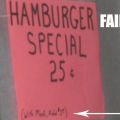 The Best Pics:  Position 142 in  - Funny  : Hamburger special - with Meat, Add 3.99