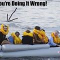 The Best Pics:  Position 45 in  - Funny  : You're doing it wrong - Rettungsweste falsch angezogen