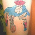 Die besten Bilder in der Kategorie tattoos: Football Pirate - Schlechtes Tattoo