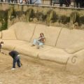 The Best Pics:  Position 49 in  - Funny  : sandburg, sand, sofa