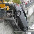 The Best Pics:  Position 83 in  - Funny  : Auto, Unfall, Treppe, Fluss