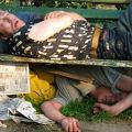 Die besten Bilder in der Kategorie betrunkene: betrunkene auf und unter parkbank
