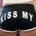 Die besten Bilder in der Kategorie t-shirt_sprueche: Kiss my Ass - Aufdruck
