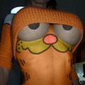 The Best Pics:  Position 35 in  - Funny  : Sexy Melonen Garfield Bodypainting 