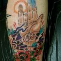 Die besten Bilder in der Kategorie lustige_tattoos: Shock em all - Stinky-Finger - Tattoo