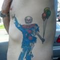 Die besten Bilder in der Kategorie horror_tattoos: Skelett-Clown Tattoo