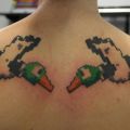 Die besten Bilder in der Kategorie lustige_tattoos: Pixel-Enten Moorhuhn Tattoo