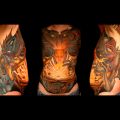 Die besten Bilder in der Kategorie coole_tattoos: Brust-Rücken-Tattoo Fantasy Motiv
