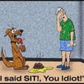 The Best Pics:  Position 90 in  - Funny  : I said sit! dog Cartoon