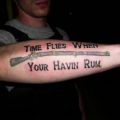 Die besten Bilder in der Kategorie tattoos: Time flies when your havin rum - Tattoo