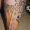 The Best Pics:  Position 51 in  - Funny  : Papst Benedikt Tattoo auf Wade