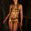 The Best Pics:  Position 137 in  - Funny  : fluid golden Bodypainting Model
