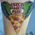 Die besten Bilder in der Kategorie lustige_tattoos: Watch me rise - Pizza Tattoo
