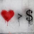 Die besten Bilder in der Kategorie graffiti: Liebe ist stärker wie Geld