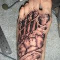 The Best Pics:  Position 13 in  - Zombie-Style - real 3D Tattoo on Foot