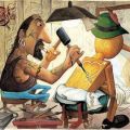 Die besten Bilder:  Position 82 in cartoons - Pinocchio Tattoo