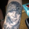 Die besten Bilder:  Position 64 in horror tattoos - Justin Bieber Horror Zombie Tattoo
