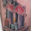 Die besten Bilder in der Kategorie schlechte_tattoos: Rabenschwarzer Humor Tattoo - World Trade Center 11. September