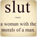 Die besten Bilder in der Kategorie allgemein: Slut: a woman with the morals of a man. Moral eines Mannes