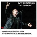The Best Pics:  Position 46 in  - Every Time I Clap My Hands, A Child In Africa Dies - Bono from U2